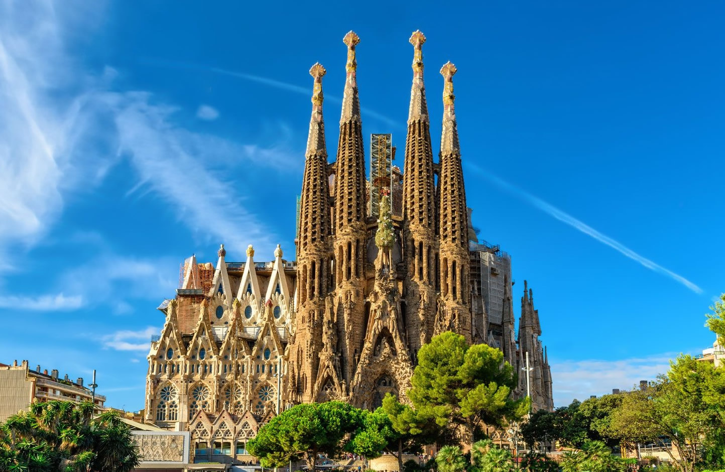 Exterior of the Sagrada Familia in Barcelona